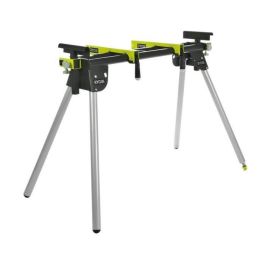 Ryobi RLS02 Banco de trabajo extensible 180 kg, compatible con sierras de inglete, 2160mm extensión, acero plegable, 2 soportes sierra