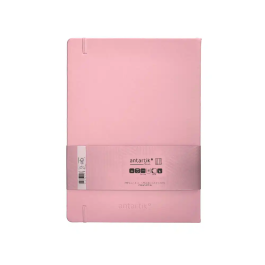 Antartik Cuaderno A4 Tapa Dura Hojas Cuadriculadas Rosa Pastel 100 Hojas 80gr FSC
