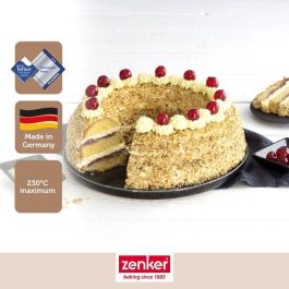 Zenker ZEN1701993927740 - Set de Moldes Kouglof y Savarin Metálicos Negros, 25 cm y 28 cm