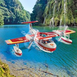 Playmobil Hidroavión de Bomberos Action Heroes 71463 - Juguete de Misiones de Rescate con Función de Extinción