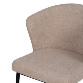 Silla Beige Tejido-Metal Contract 52,50 X 55 X 80 cm