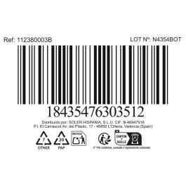 La Mediterranea Vaso 320Ml Tirso Lines Colección Tirso ø8.5x9.45 cm (48 Unidades)