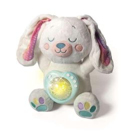 Clementoni Peluche Conejito Polar Aurora Boreal con Luz y Sonidos para Bebés +0 Meses