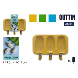 Quttin Molde de Silicona para 3 Helados - Medidas 19.5 x 14.5 x 2.5 cm (24 Unidades) Precio: 36.49999969. SKU: B1E3ZXQVPD