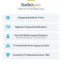 Hub USB Startech H5C4A-USB-HUB-2 Negro