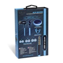 AURICULARES SPIRIT OF GAMER LEGIÓN BLUE ARMORED - DRIVERS 10MM - CONECTOR JACK 3.5MM - FUNC. MANOS LIBRES - COMPAT. PS4/PS3/XBOX ONE/SMARTPHONE