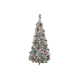 DKD Home Decor Árbol de Navidad Artificial LED IP44 Tradicional Verde 150x63.5 cm Plegable Desmontable