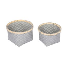 Confortime Set de 2 Cestas de Ordenación Redondas en PP (6 Unidades)