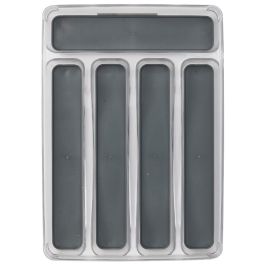 Cook Concept Porta Cubiertos 32,5x23x4,5 cm con 5 Compartimentos para Cajones de Cocina