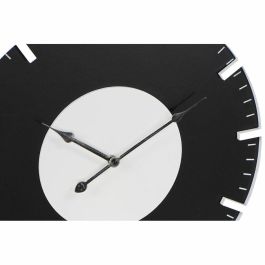 Reloj Pared Vintage DKD Home Decor Negro Blanco 3.5 x 50 x 50 cm (2 Unidades)