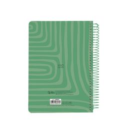 Agenda Espiral Liderpapel Syros A5 2025 Dia Pagina Color Verde Papel 60 gr