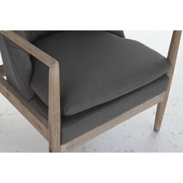 DKD Home Decor Butaca Moderna Tapizada Gris Oscuro, 69x89x68 cm, Estructura Abeto y Asiento Poliéster, Altura Asiento 45 cm Precio: 320.95000014. SKU: S3023618