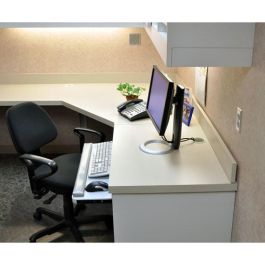 Ergotron Neo-Flex Lcd-Stand Soporte para Pantalla LCD/LED, Negro/Plateado, Soporta hasta 7.2kg, Pantallas de hasta 24", Montaje en Escritorio