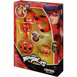 Bandai BAN3701405824044 Disfraz Ladybug Miraculous - Set de Transformación con Máscara de Espejo, Yoyo y Pendientes Kwami Tikki