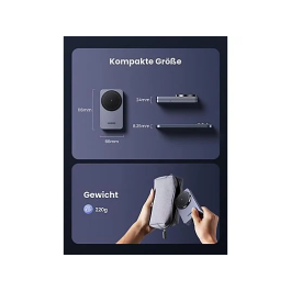 UGREEN Cargador Inalámbrico 2 en 1 para iPhone y AirPods 45056