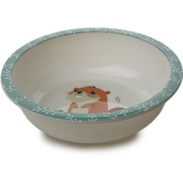 Thermobaby AAAOY87759 Primer Set de Comida Infantil Microondas: Plato, Bol y Taza para Bebés y Primeras Comidas con Diseño Castor