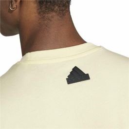 Camiseta de Manga Corta Hombre Adidas House Of Tiro Summer Linear Graphic Amarillo