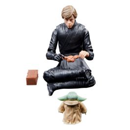 HASBRO Figura Luke Skywalker & Grogu Star Wars The Black Series El Libro de Boba Fett 15cm