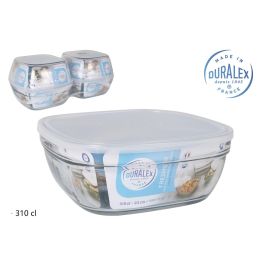 Duralex Fiambrera cuadrada 3L, 23x23x9 cm, tapa transparente, Freshbox (4 Unidades) Precio: 29.49999965. SKU: S2212745
