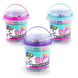 Cubo super slime 1kg con bolitas de colores para mezclar13,20x13,20x12,50 cm - modelos surtidos Cubo super slime 1kg con bolitas de colores para mezclar13,20x13,20x12,50 cm - modelos surtidos
