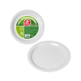 Best Products: Pack de 25 Platos de Cartón Blancos Ø20cm