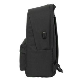 El Ganso Mochila Doble para Portátil 15,6" + USB Basics Black 31x44x18 cm