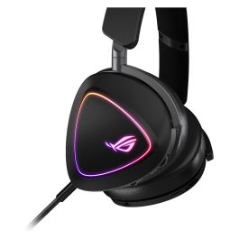 ASUS ROG DELTA II Auriculares Inalámbrico y Cableado, Bluetooth, Diadema para Juego, USB Tipo C, Negro, Ref: 90YH03W0-BHUA00