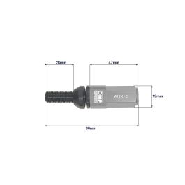Omp Speed Juego De 20 Tornillos Con Protector De Aluminio De Colores M12x1.5 Llave De 17-19 Largo 28 mm Con Protector Gris OMPS09981204 Omp Speed Juego De 20 Tornillos Con Protector De Aluminio De Colores M12x1.5 Llave De 17-19 Largo 28 mm Con Protector Gris OMPS09981204