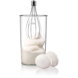 Braun Batidora de mano MQ3025WH con picadora, Blanco y Azul, Tecnología PowerBell Plus y Splash Control