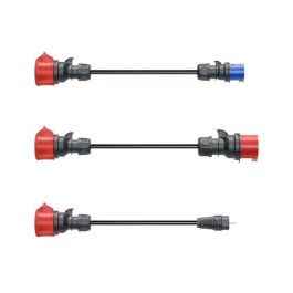 go-e Gemini flex 11 kW Set (16 A doméstico, azul, rojo) con adaptadores para CEE roja 32 A, CEE azul 16 A y enchufe doméstico Precio: 112.50000047. SKU: B1C7L5C69G