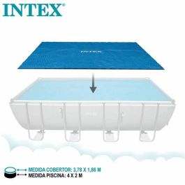 Cubrepiscinas Intex Frame Solar Rectangular 378 x 186 cm