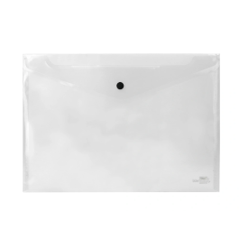 Liderpapel 34044 Carpeta Dossier con Broche, Polipropileno, DIN A4, Incolora, Capacidad 50 Hojas, 180 micras