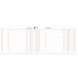 Liderpapel Cuaderno Cuarto Apaisado 100 Hojas Caja Entrada y Salida