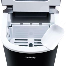 H.Koenig KB12 Máquina de Hielo Automática 12kg/día, Depósito 2.2L, Cubitos Rápidos 6-13min, 100W