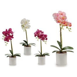 Ibergarden Orquídea Artificial Decorativa Blanca de Plástico, de 51 cm de Alto, en Maceta Redonda con 10 cm de Diámetro (12 Unidades) Precio: 65.68999976. SKU: S3602927