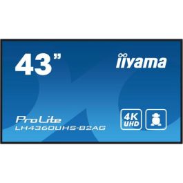 Iiyama LH4360UHS-B2AG Monitor 43" UHD 3840x2160 500cd/m2 Android 11 OS Altavoces 2x10W VESA 400x300 Negro