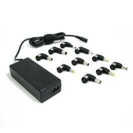 LEOTEC LENCSHOME10 Cargador Universal Portátil 70W 15-20V Negro para Notebook Corriente Alterna Interior