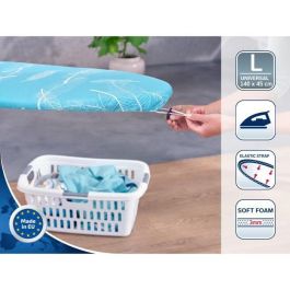 Leifheit Funda para Tabla de Planchar Thermo Reflect XL 140x45 cm - Revestimiento de Titanio, Acolchado de Lana 4mm, Ideal para AirBoard