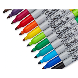 Sharpie Rotulador Permanente Fino Blister 12 Unidades Colores Surtidos