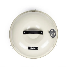 Livoo Barbacoa de Carbón Portátil DOC301 Champán y Negro