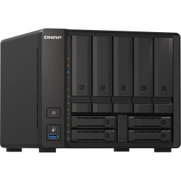 QNAP TS-H973AX-8G Servidor NAS Tower con Procesador AMD Ryzen V1500B, 8GB RAM, Soporte para HDD/SSD, 10GbE