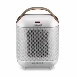 De'Longhi HFX30C18 Calentador Ventilador Cerámico Móvil 1800W, Termostato Ajustable, Ventilación Verano y Seguridad Antivuelco Blanco Marfil