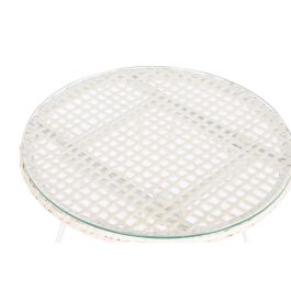 DKD Home Decor Silla Terraza Y Jardin Blanco Set de 3 57.5 x 82 x 56 cm Ratan Sintetico Hierro Poliester Precio: 179.88999941. SKU: B1KJQVMDYR