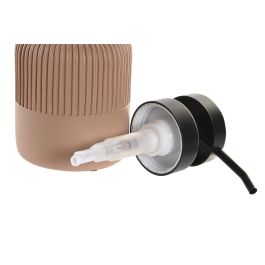 DKD Home Decor Dosificador Básico Terracota Negro Cemento y PP 10.5 x 15 x 8 cm