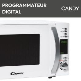 Candy CMXW20DW Microondas Independiente 20L 700W Blanco, Programador Digital, 10 Menús Automáticos, Modo Eco, Limpieza Fácil Masterclean