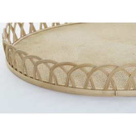 DKD Home Decor Centro Mesa Balines Set de 3 Marron 58 x 9 x 58 cm