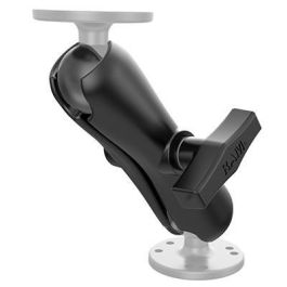 RAM Mounts Brazo de Doble Toma RAM-201U, 14.45 cm (5.69"), para Soportes Bola C de 1.5", Aluminio de Grado Marino