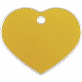 Placa identificativa para collar Imarc Hi Line Dorado Corazón Aluminio