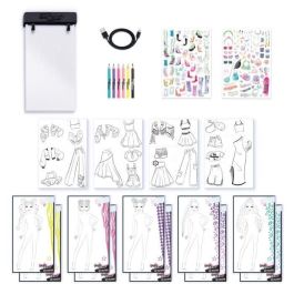 Fashion designer light-up pad crea combinaciones de atuendos con las plantillas e ilumina tus diseños de moda! 25x5x27 cm Fashion designer light-up pad crea combinaciones de atuendos con las plantillas e ilumina tus diseños de moda! 25x5x27 cm