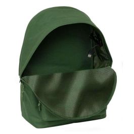 Safta Mochila Doble Portátil 15,6" con USB, Real Madrid Chica Caqui, 31x44x18 cm